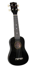 Black Soprano Ukulele with Matching Case G175