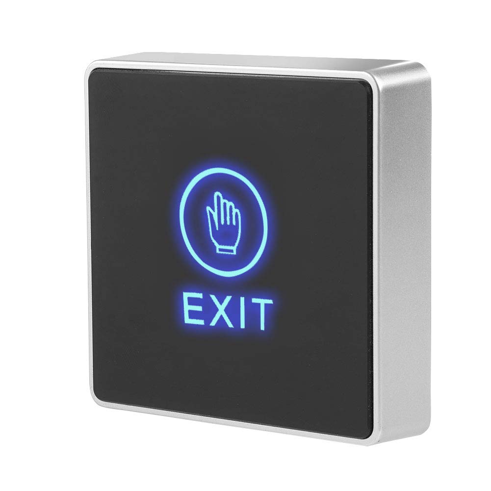 Door Touch Exit Release Button Switch Panel with Blue Indicator Light S1094