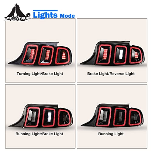 LED Tail Light Replacement Assembly 1 Pair X7110