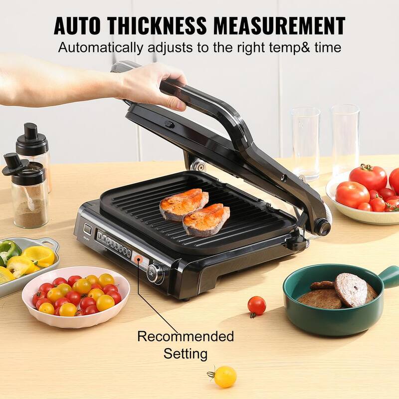 Commercial Electric Griddle 1800-Watt Stainless Steel Grill E394