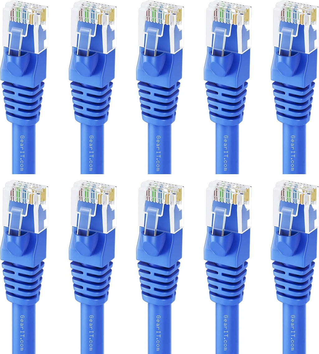 Cat6 Ethernet Cable 1 ft (100-Pack) Blue C166872