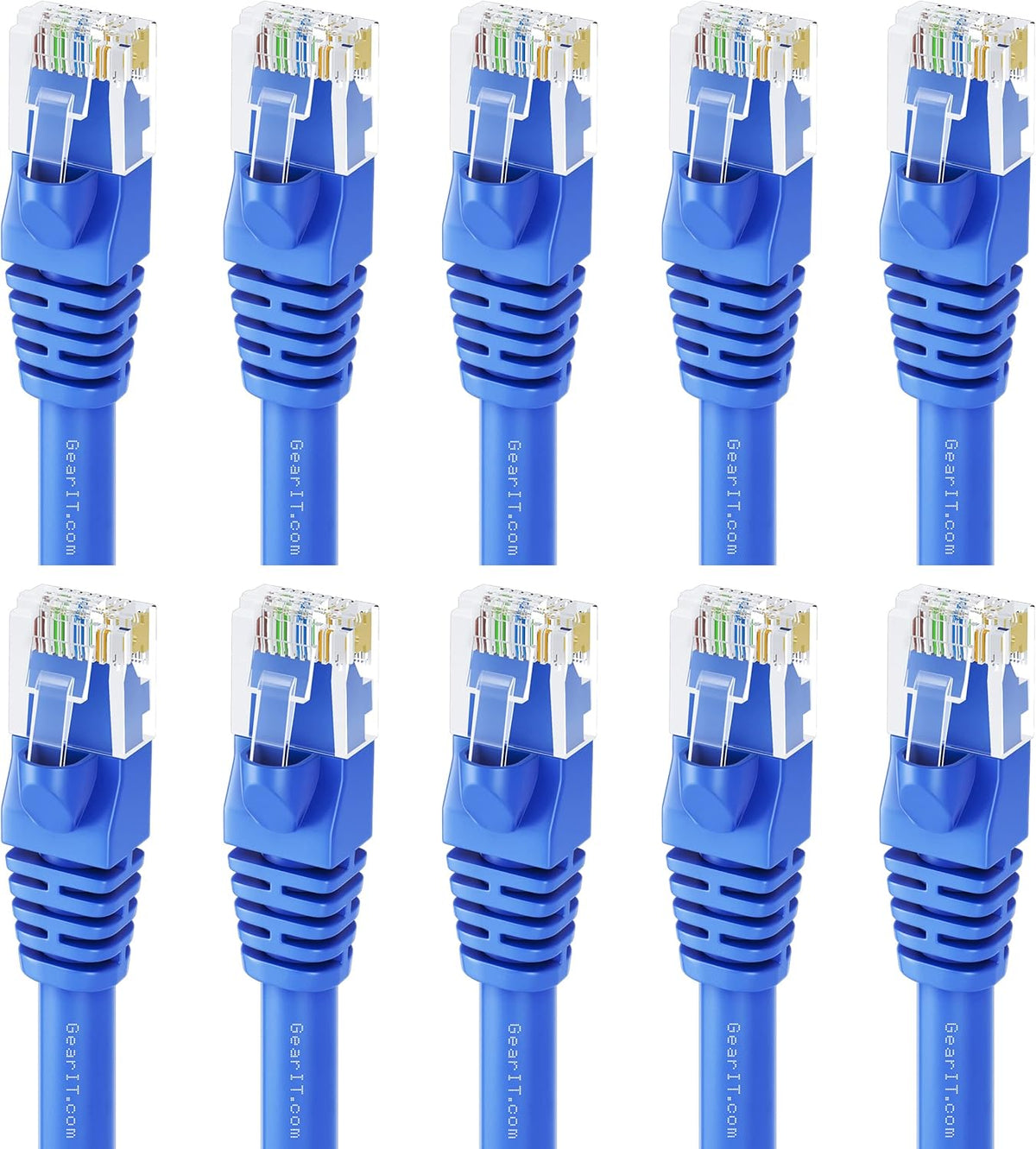 Cat6 Ethernet Cable 1 ft (100-Pack) Blue C166872