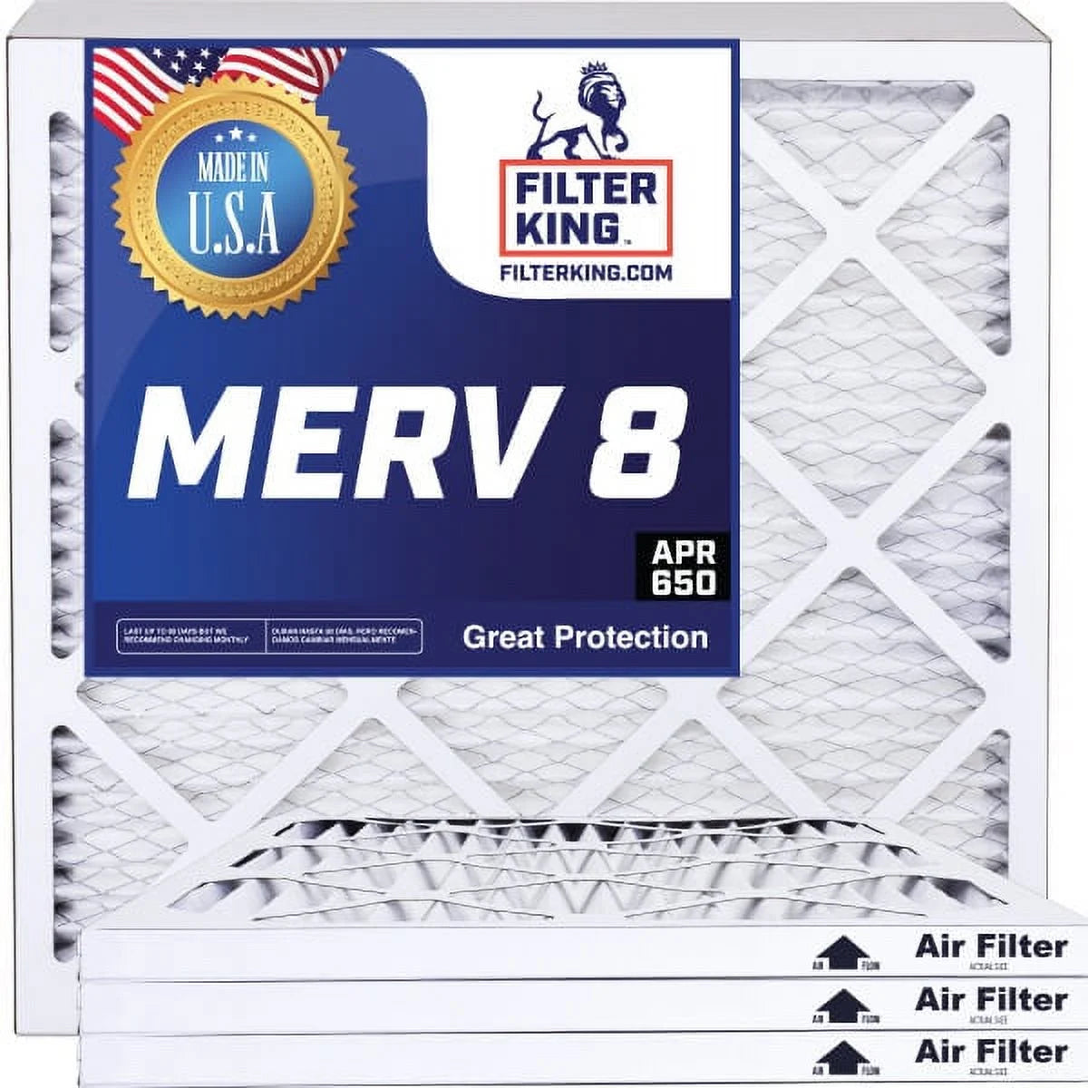 6x66x1a MERV 8 Pleated HVAC Air Filter 4-Pack P770