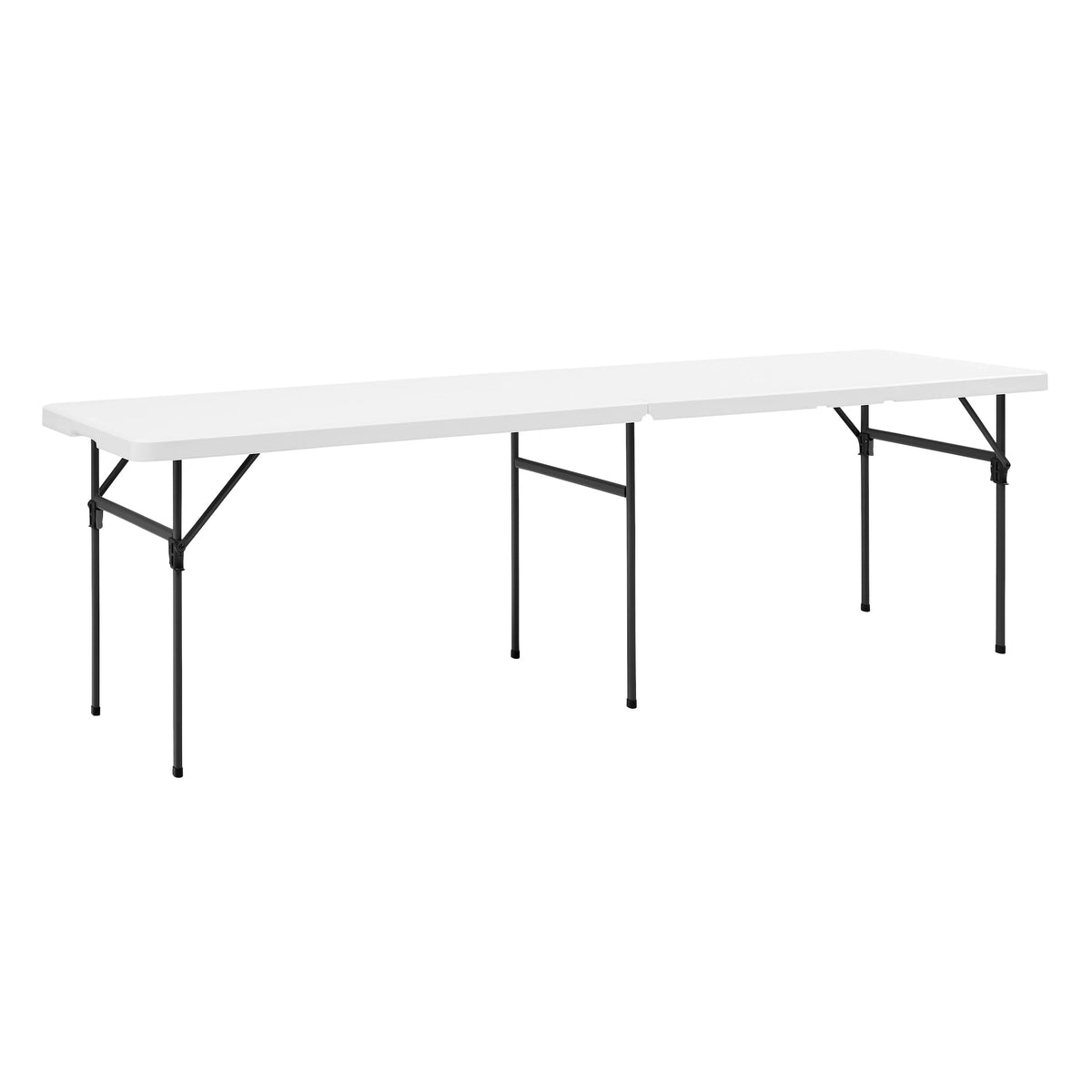 White 8 Foot Folding Plastic Table M2305
