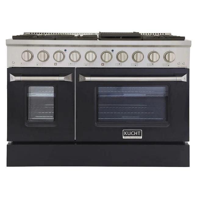 48 in. Natural Gas Range with Black Door S5291