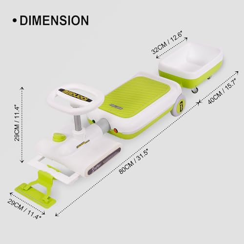 12V Electric Ride-On Car for Kids with LED Lights Q9709