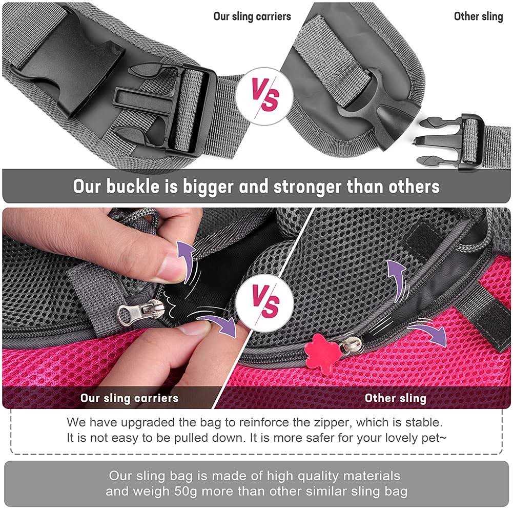 Breathable Mesh Pet Dog Sling Carrier N576074