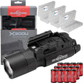 1000 Lumens LED Weapon Light with 12 Extra CR123A and 3 Battery Cases D245420