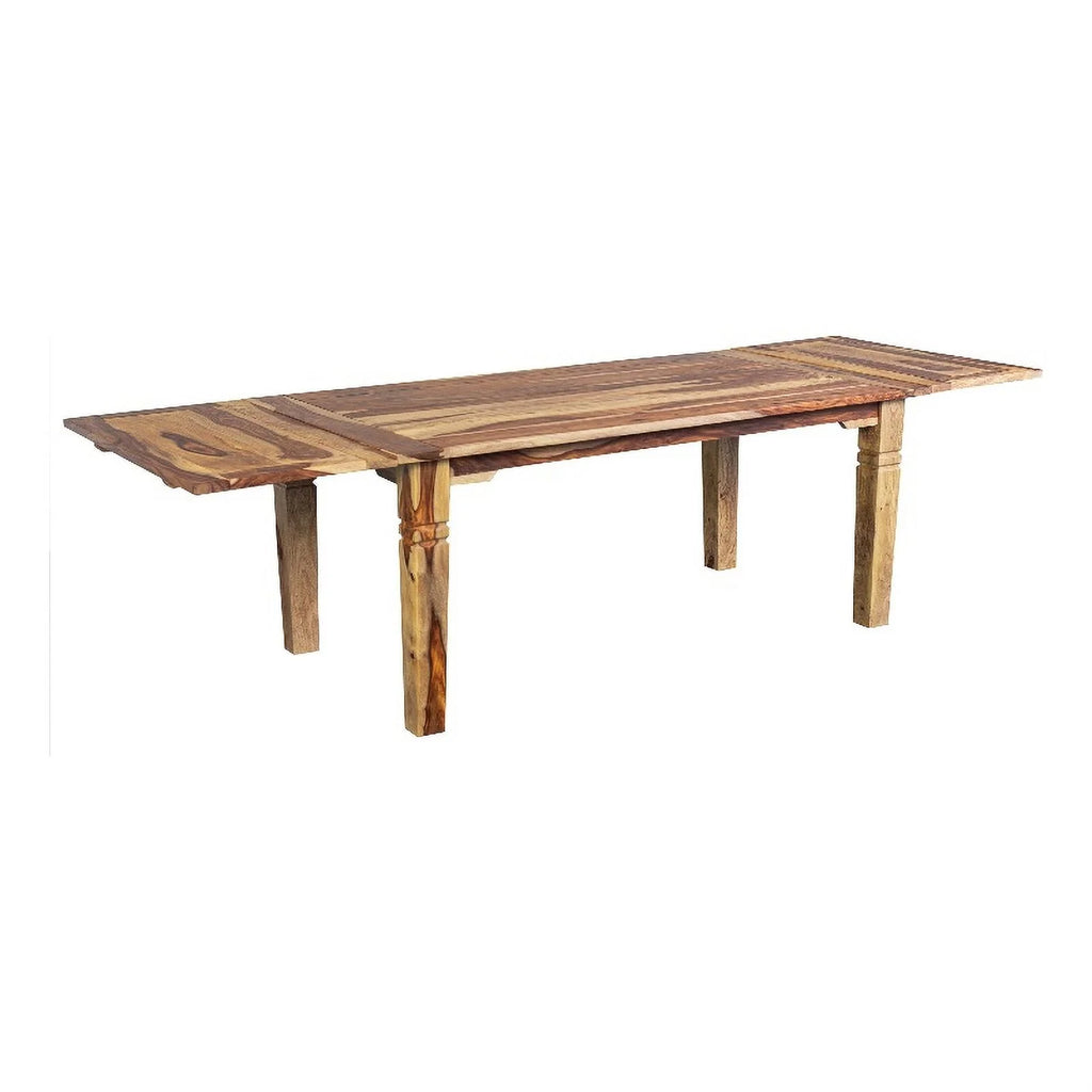 Solid Wood Rectangular Dining Table with Extension Leaves E25545