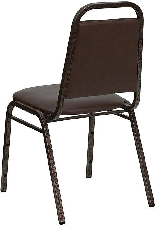 4 Pack Brown Vinyl Stacking Banquet Chair M625
