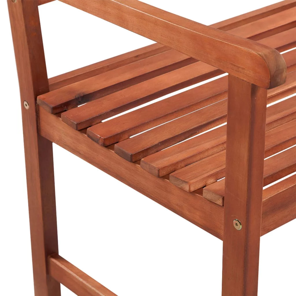 Patio Bench with Cushion Solid Acacia Wood N527