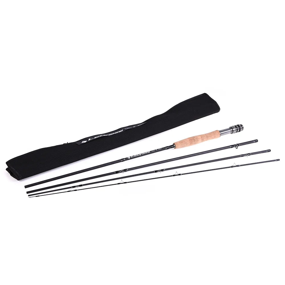 9' Fly Fishing Rod and Reel Combo with Carry Bag 10 Flies H549931