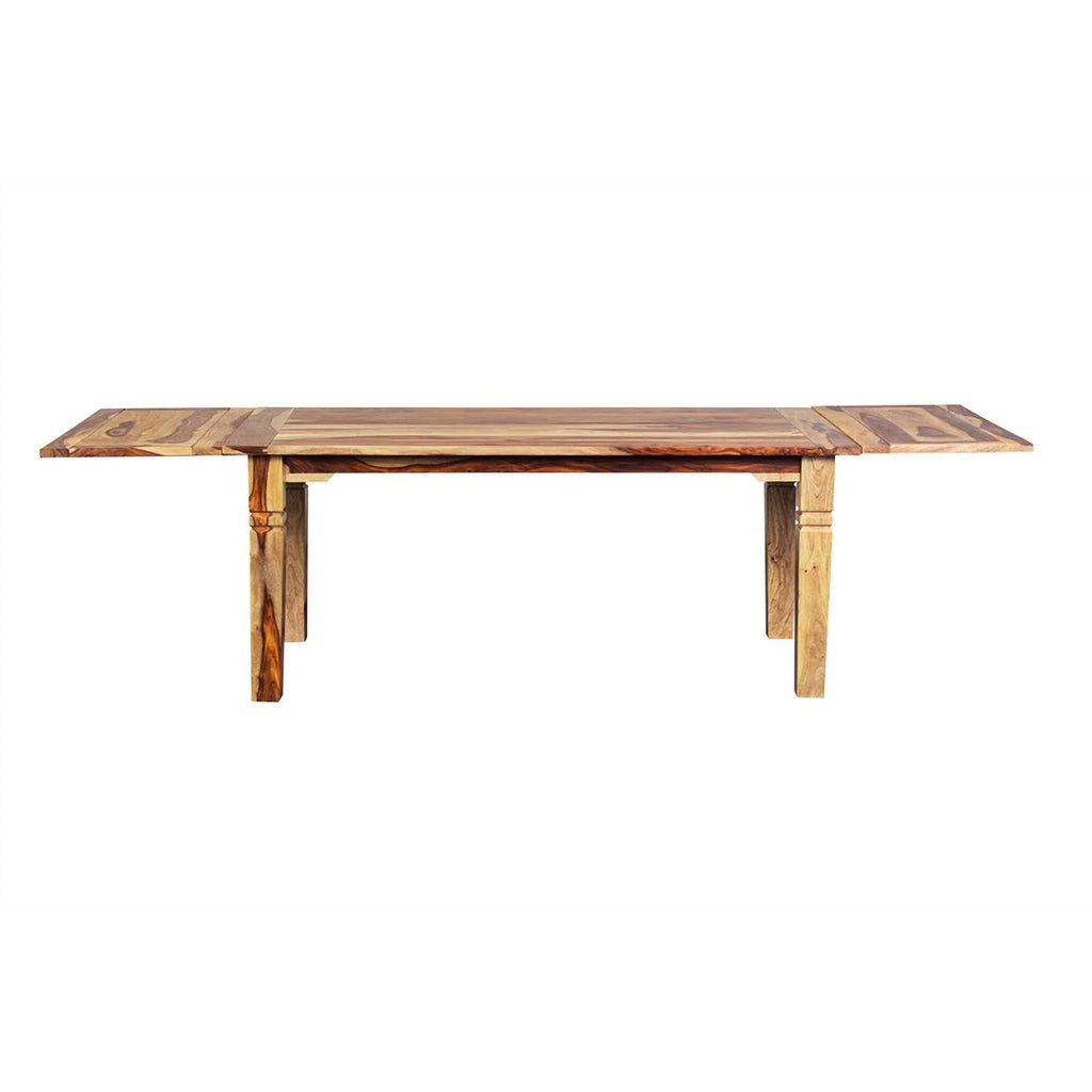 Solid Wood Rectangular Dining Table with Extension Leaves E25545