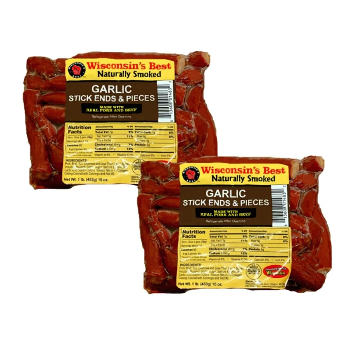 100% Beef Stick Ends & Pieces, 1 lb, 2 ct A7882