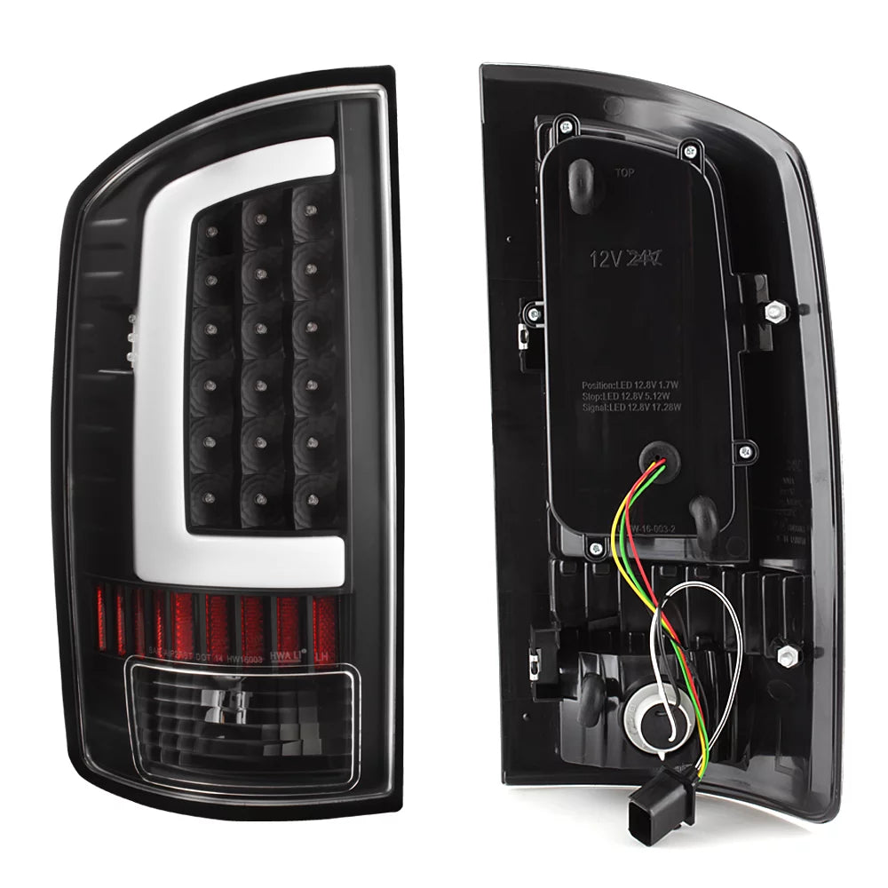 Black LED Tail Brake Light Lamp Assembly I828