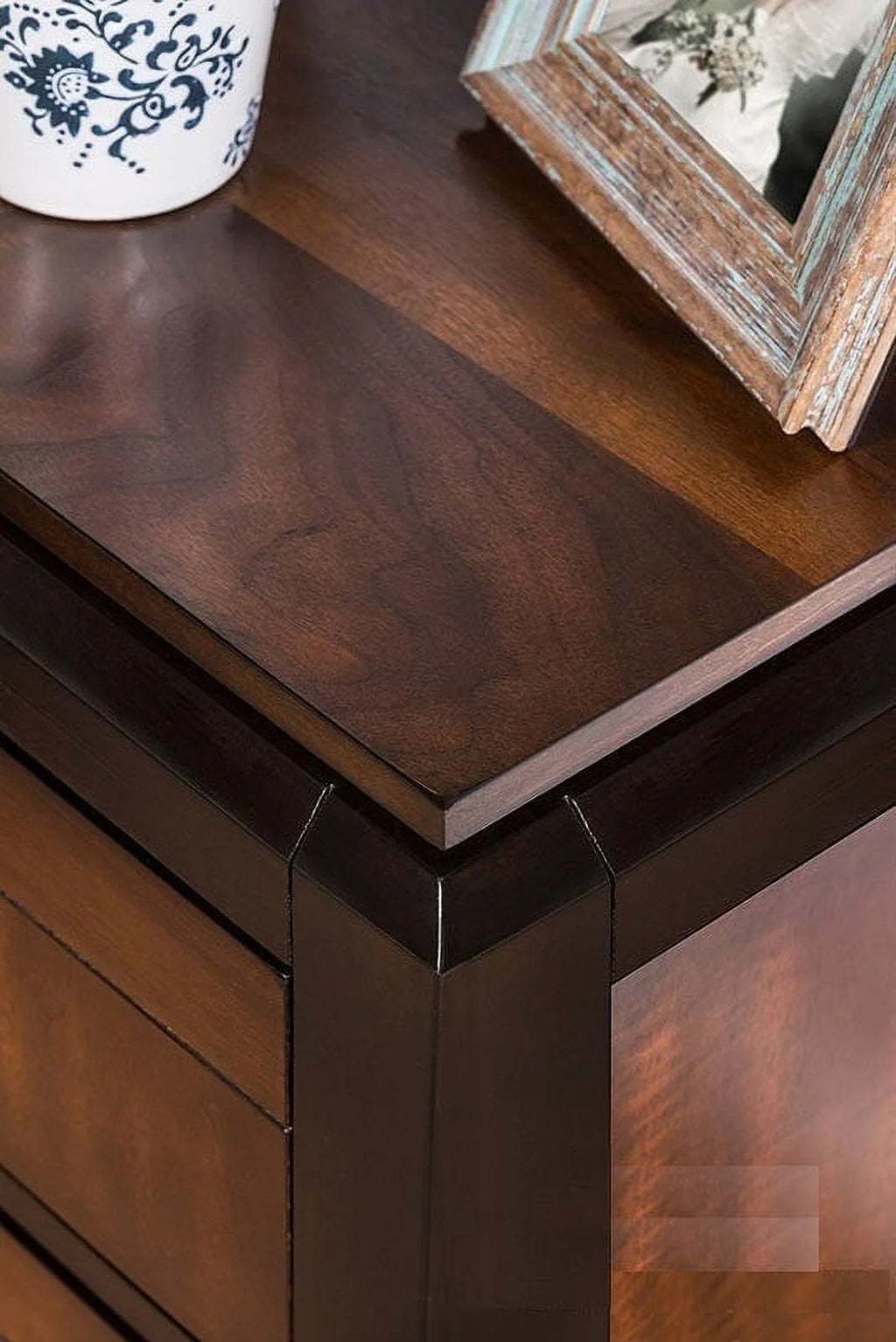 Solid Wood 2-Drawer Nightstand M182967