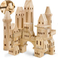 75 Piece Wooden Castle Building Blocks Set Z303163