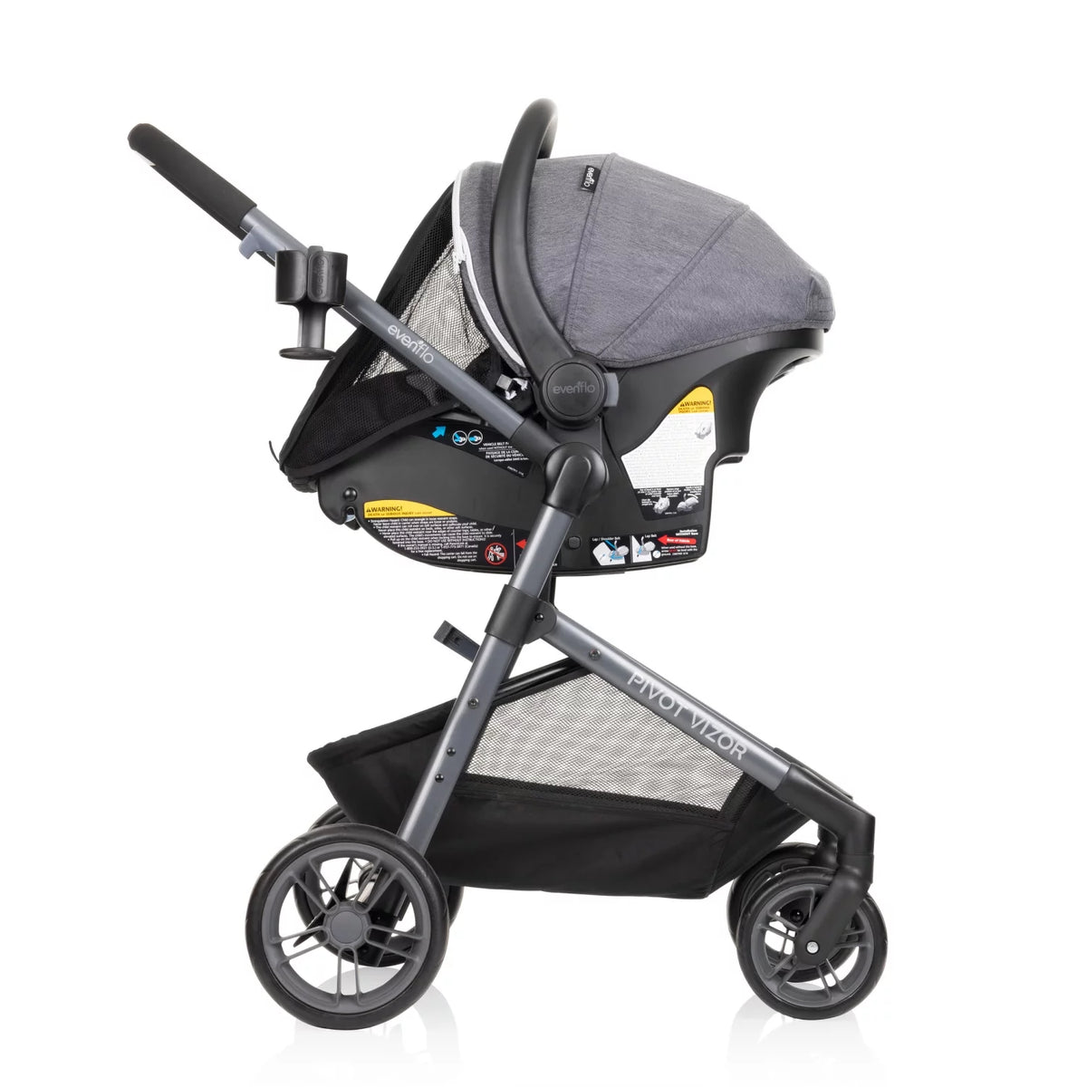 Black Unisex Travel System with Infant Car Seat O75746