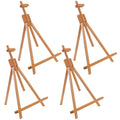 4 Pack Medium Portable Wood A-Frame Artist Easel J355167