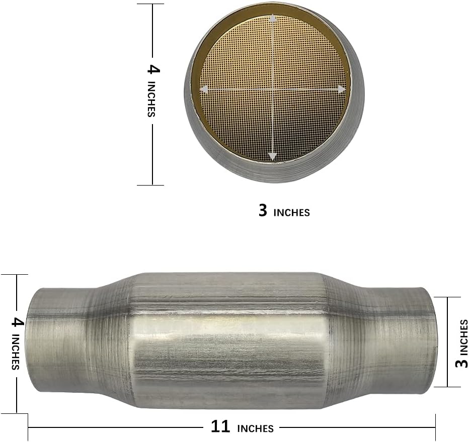2 Pack Universal Catalytic Converter with Exhaust Pipe S10886