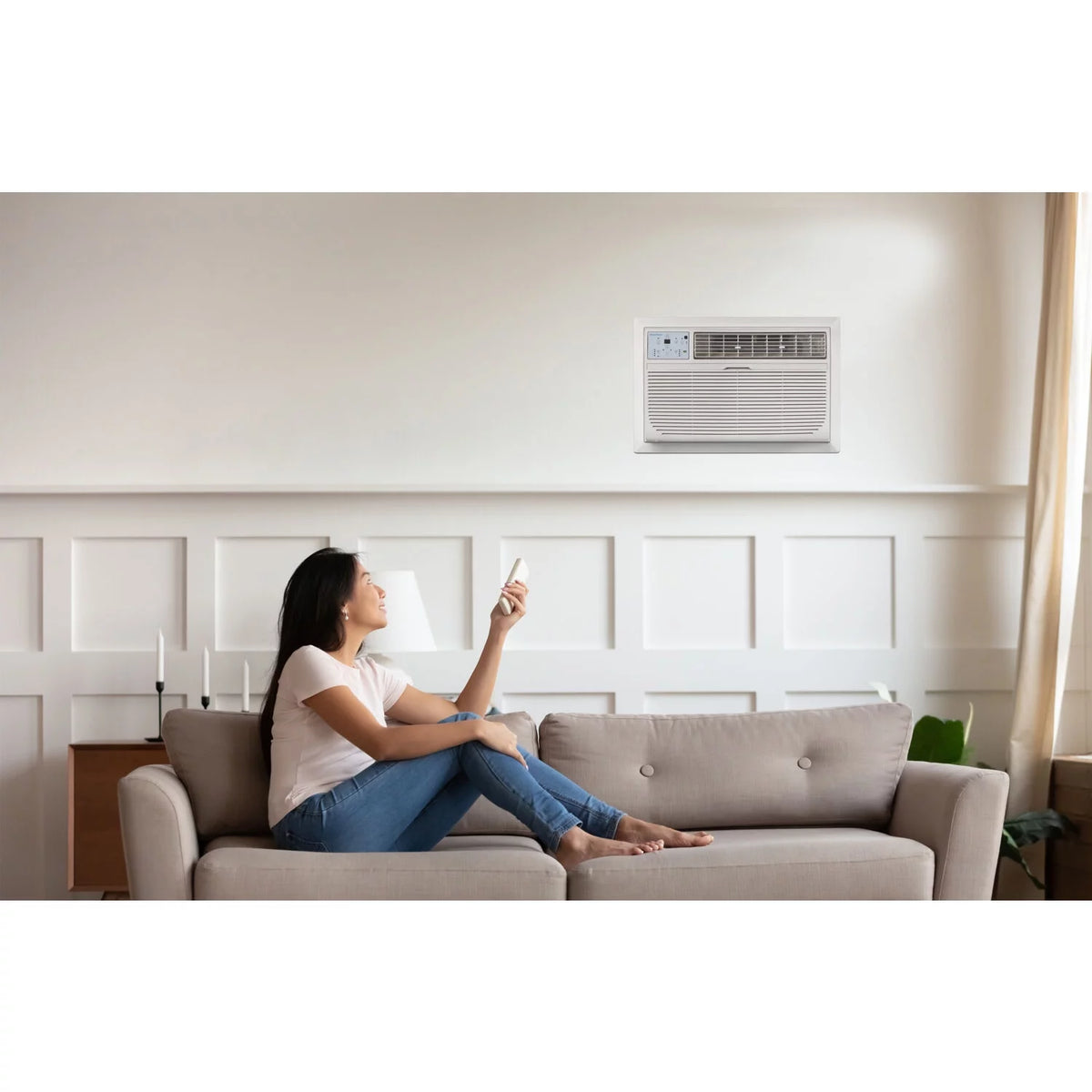 10,000 BTU 115-Volt Through-the-Wall Air Conditioner with Remote, White W932577