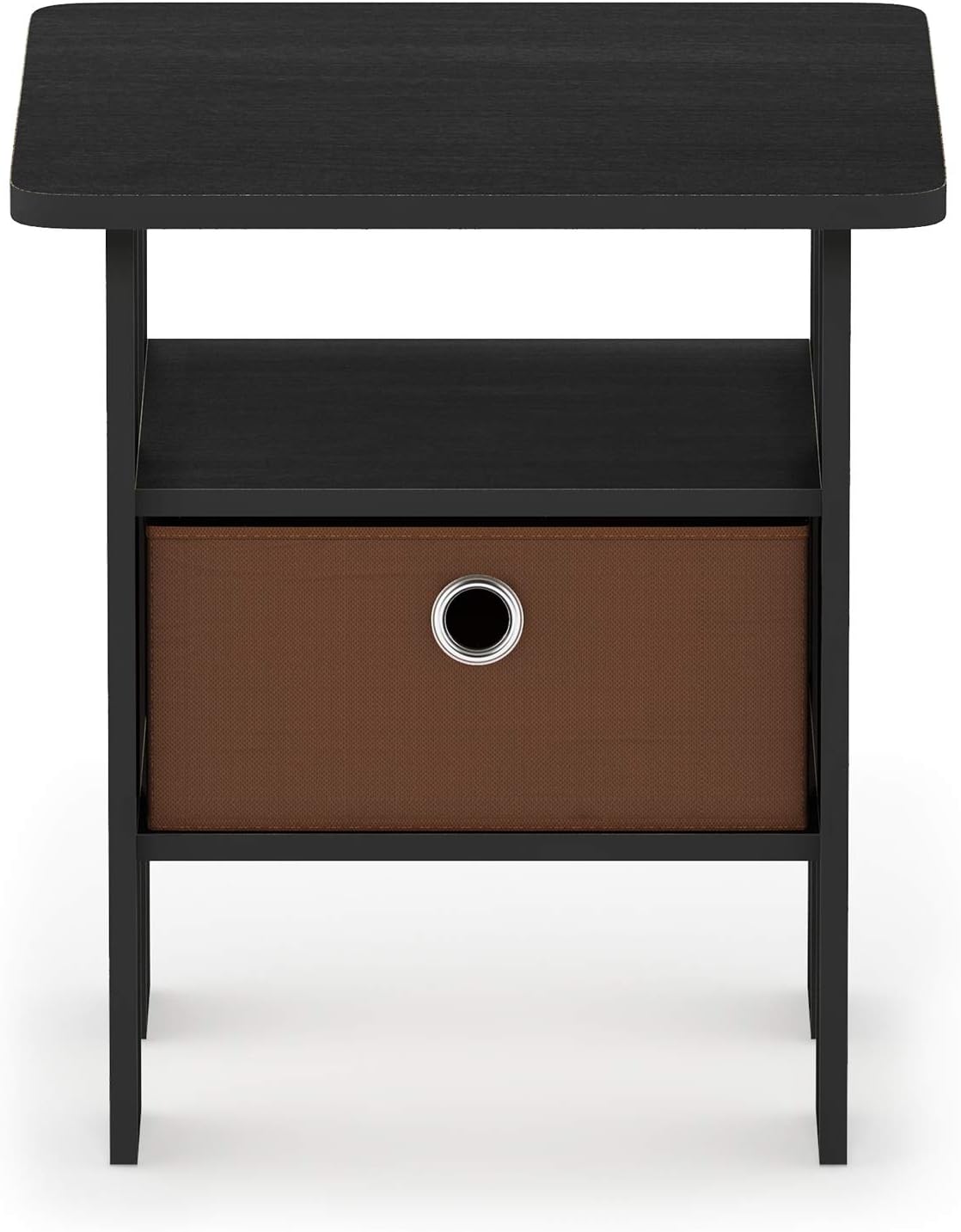 Set of 2 Table with Bin Drawer & 1 Table with Bin Drawer Americano/Medium Brown Y4748