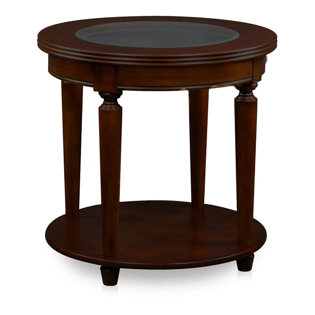 Dark Cherry 1-Shelf Wood End Table S581762