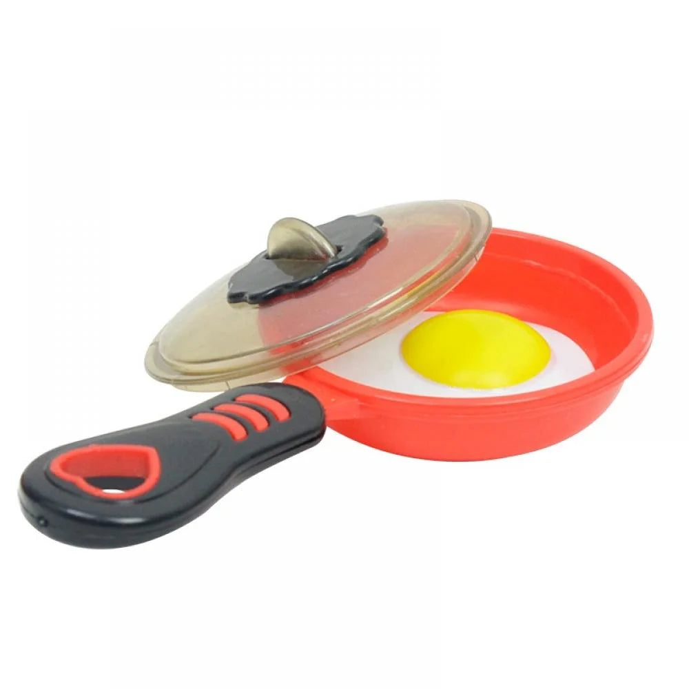 Pretend Play Kitchen Set with Cooktop, Pans, Play Food, Cooking Utensils F33389