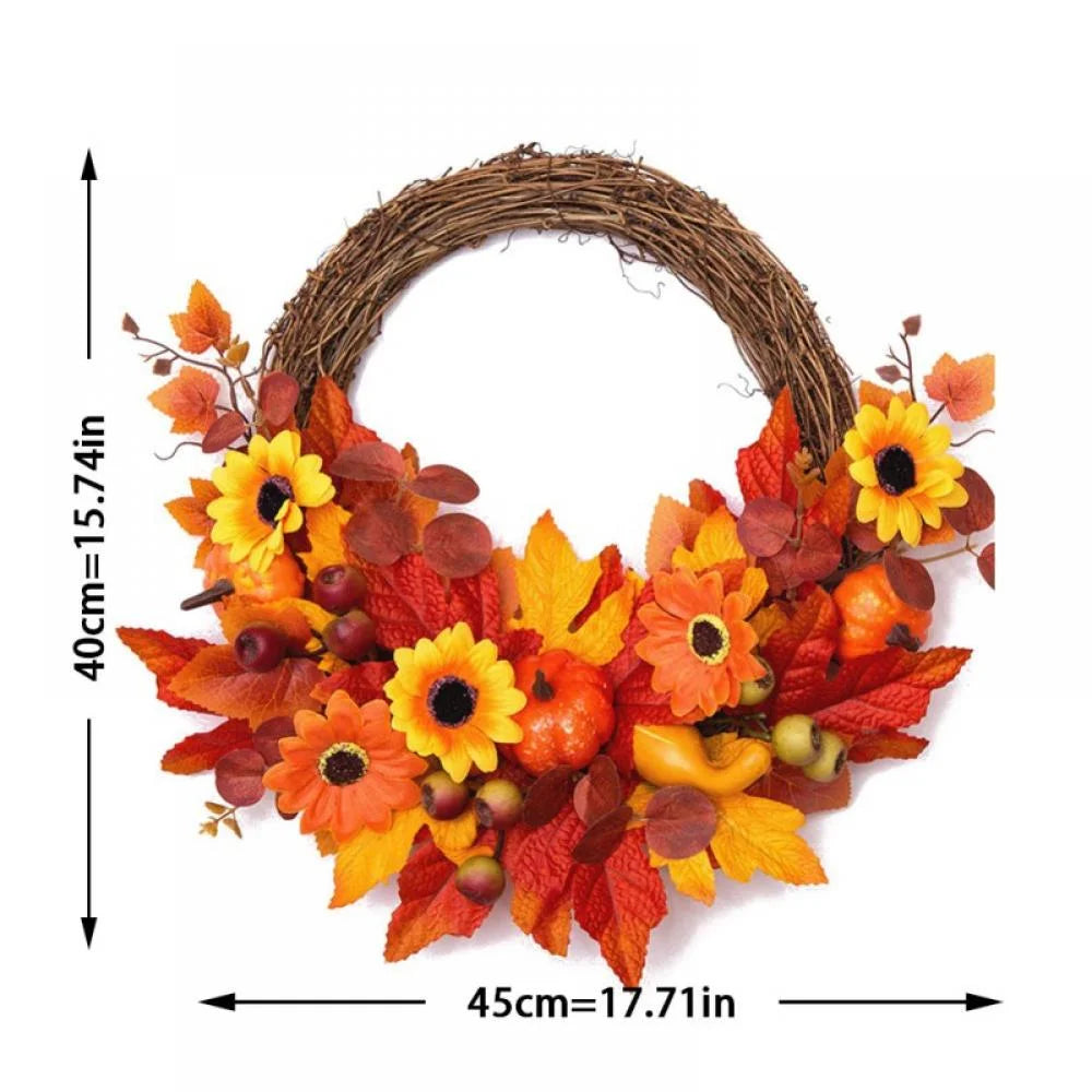 Halloween Pumpkin Wreath C3678