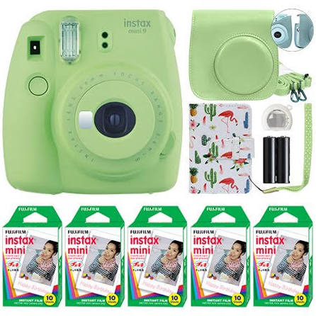 Instax Mini 9 Instant Camera Clear Purple + 50 Film Sheets E275833