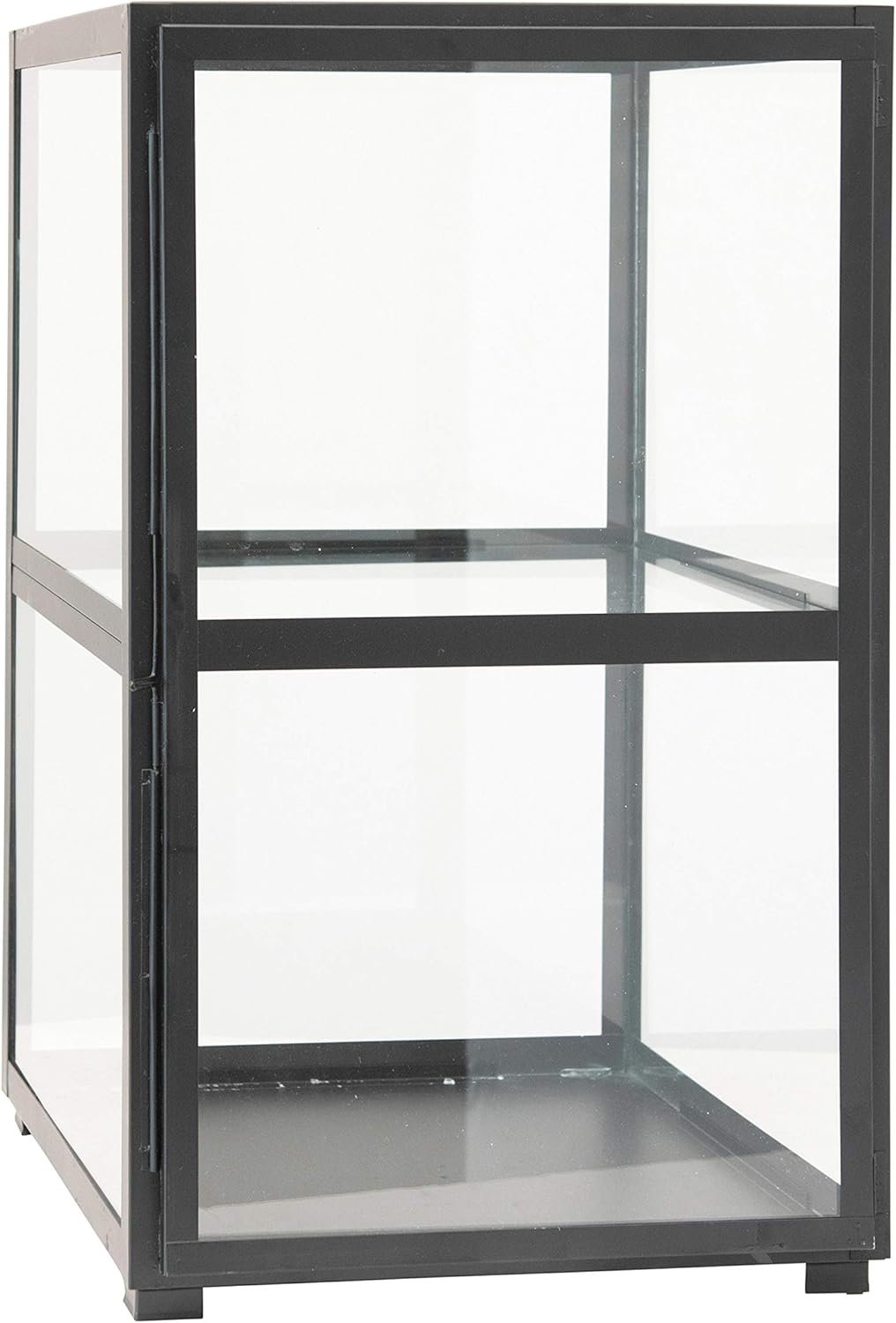Black Metal & Glass Display Cabinet P40876
