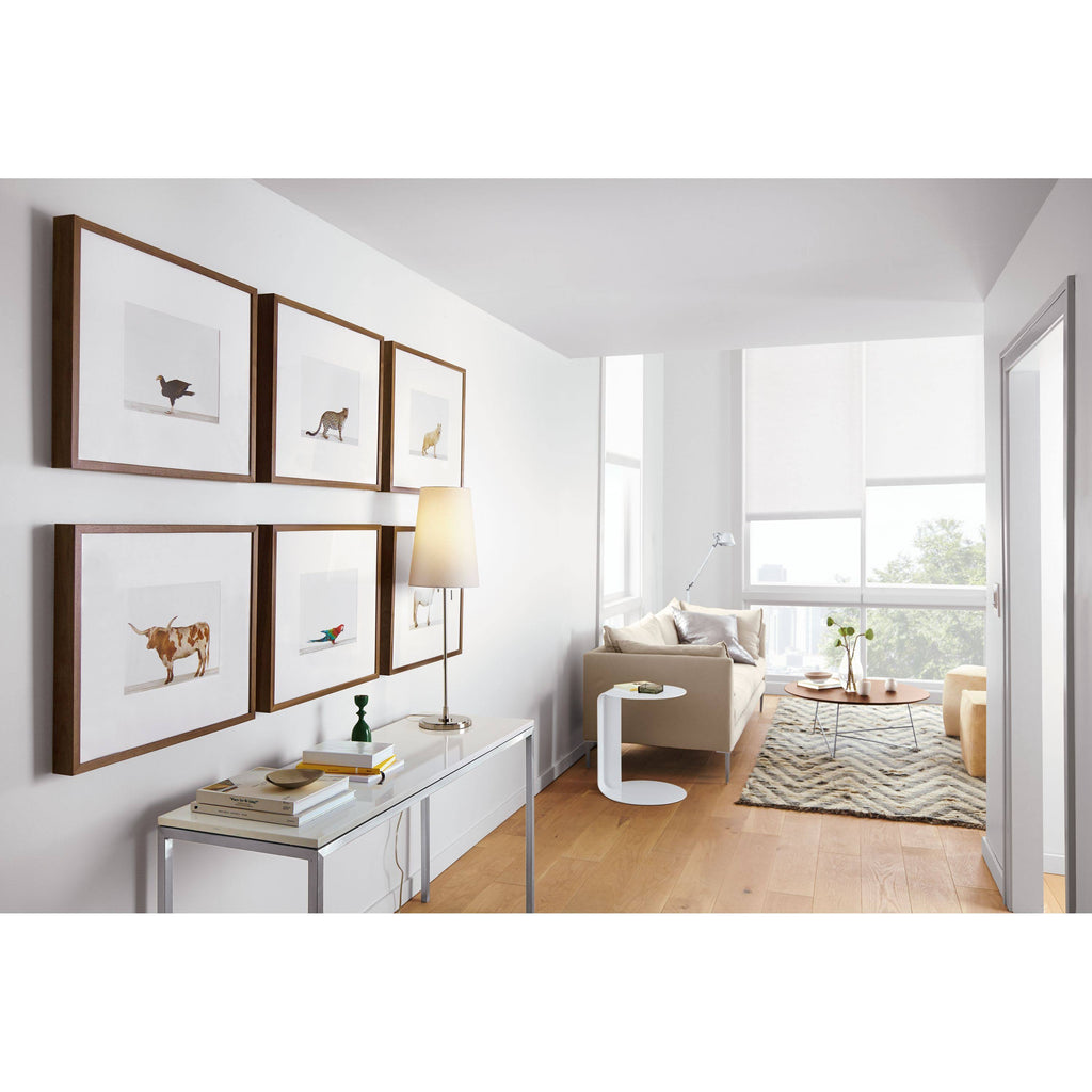 White Parsons Console Table with Quartz Top Q362777