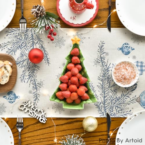Red Pine Trees Christmas Table Runner 13x72 Inch K4354