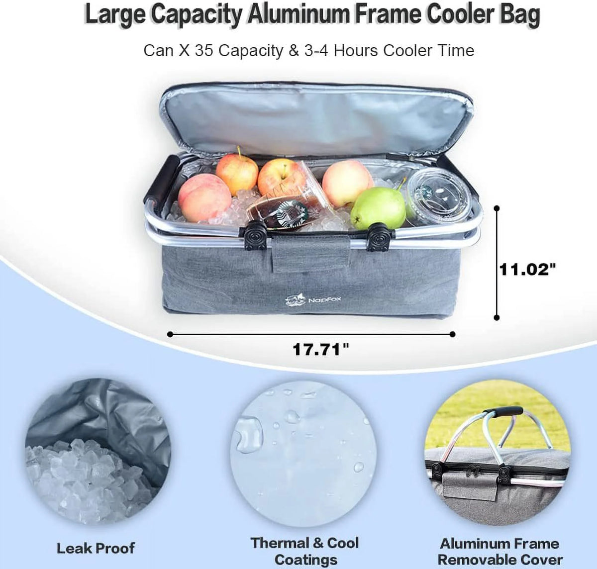 Collapsible Heavy Duty Folding Wagon Cart with Removable Canopy K60266