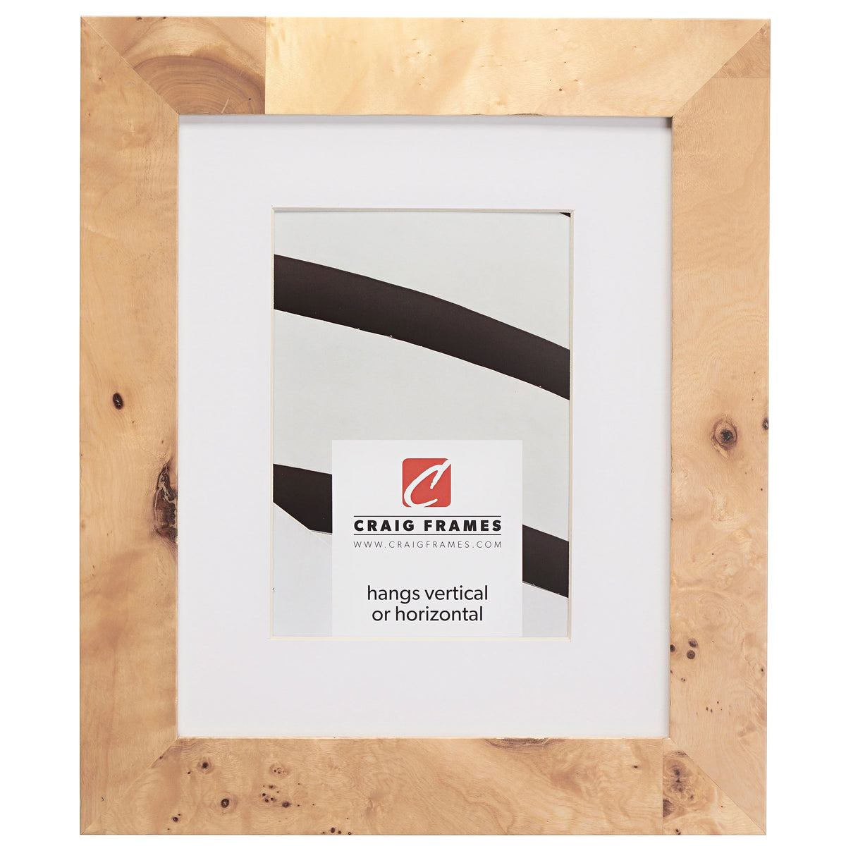 8x12 inch Natural Wood Picture Frame T3719