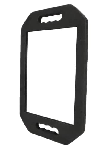 Large Rectangular Hand Mirror with Double Handle X799