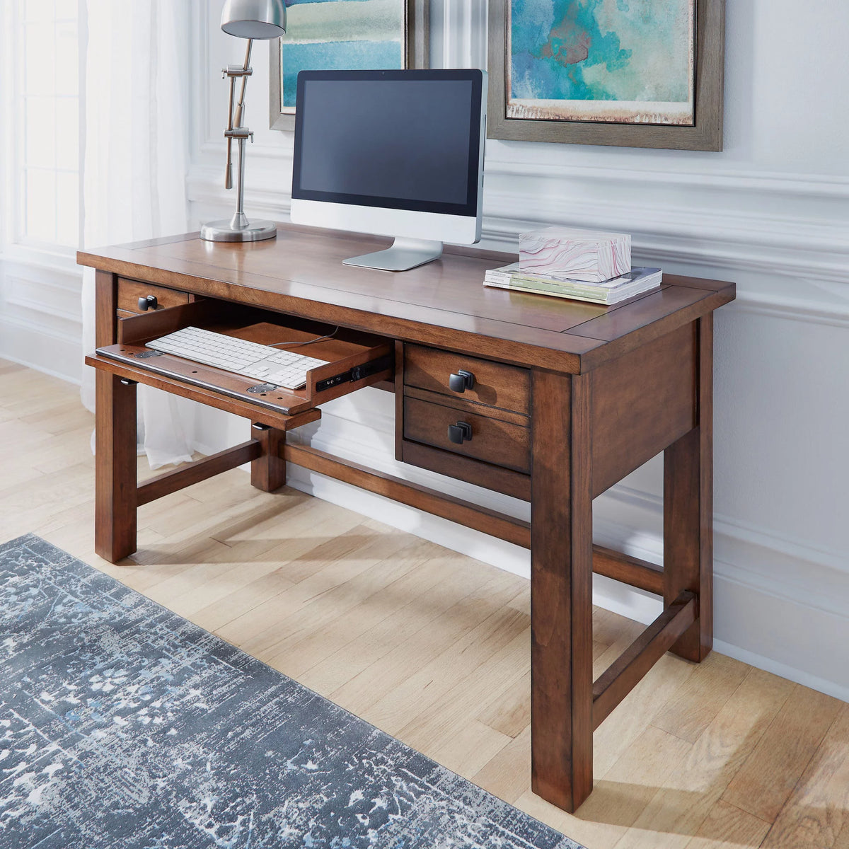 Brown Wood Writing Desk F475