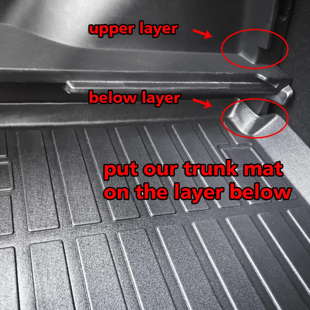 Black Trunk Mat Car Rear Cargo Liner Floor Cover E959467
