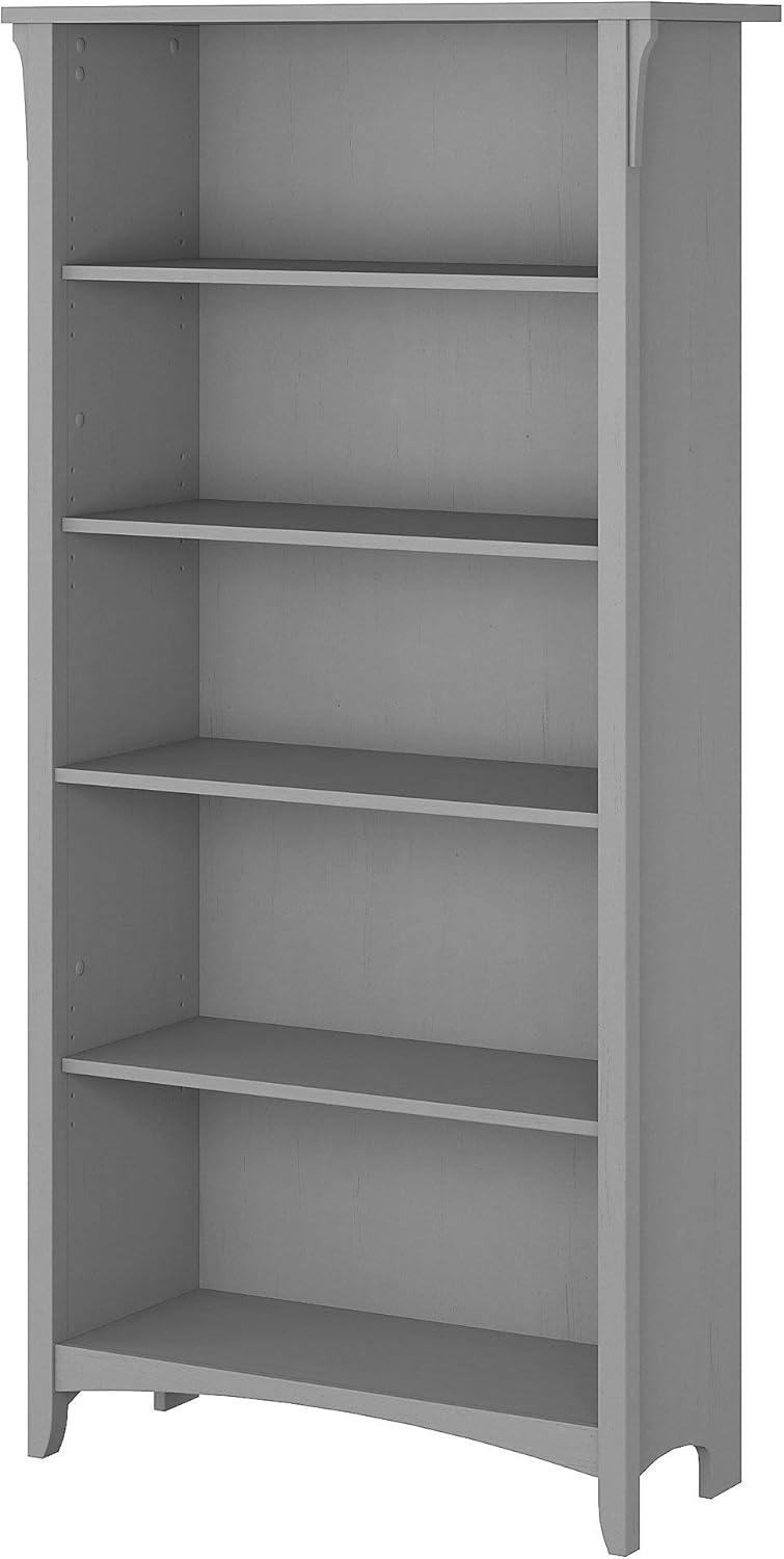 5 Shelf Bookcase in Cape Cod Gray O68556