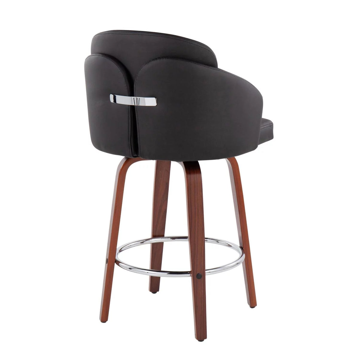 Faux Leather Counter Stools Set Of 2 L18618
