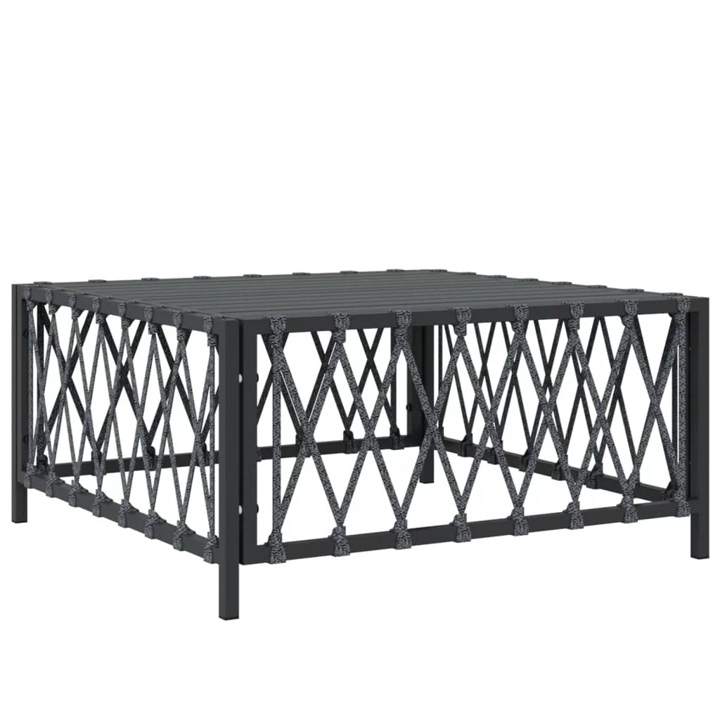 4 Piece Patio Set with Cushions Anthracite Steel R82458
