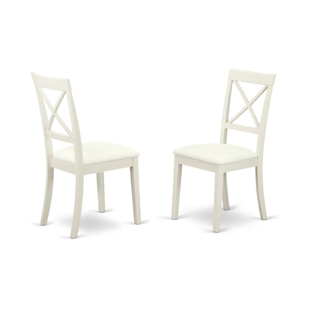3 Piece Wood Faux Leather Dining Set V44199