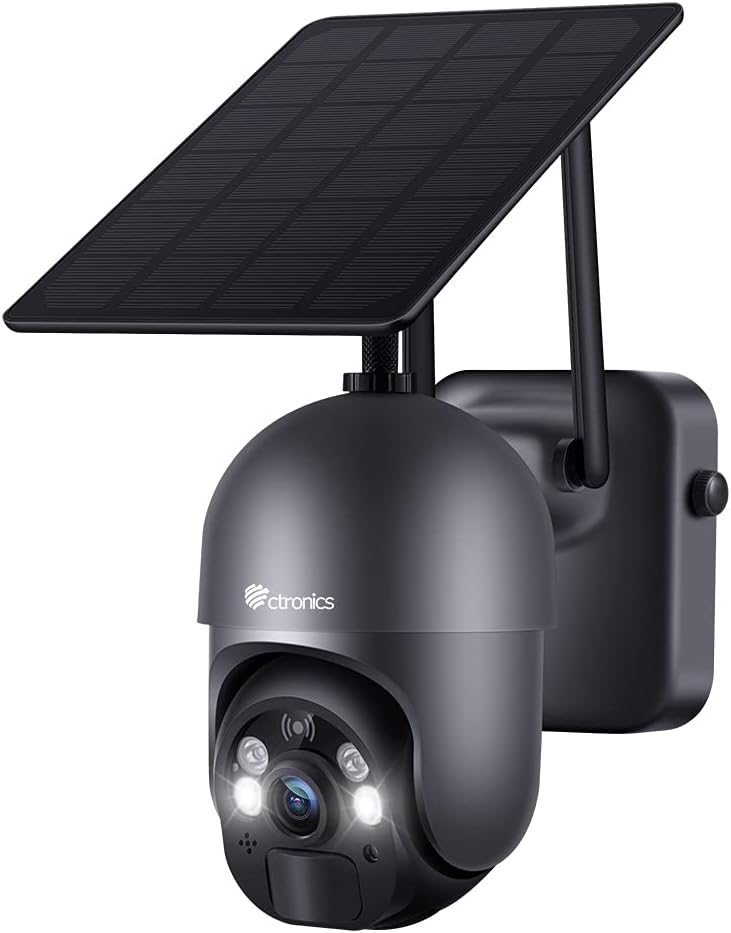 Wireless WIFI 360° PTZ Solar Security Camera with Color Night Vision U5051