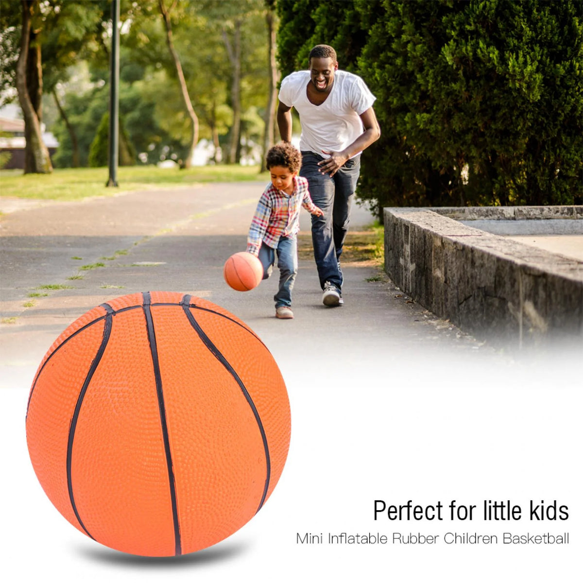 Orange Mini Children Inflatable Rubber Basketball A790076