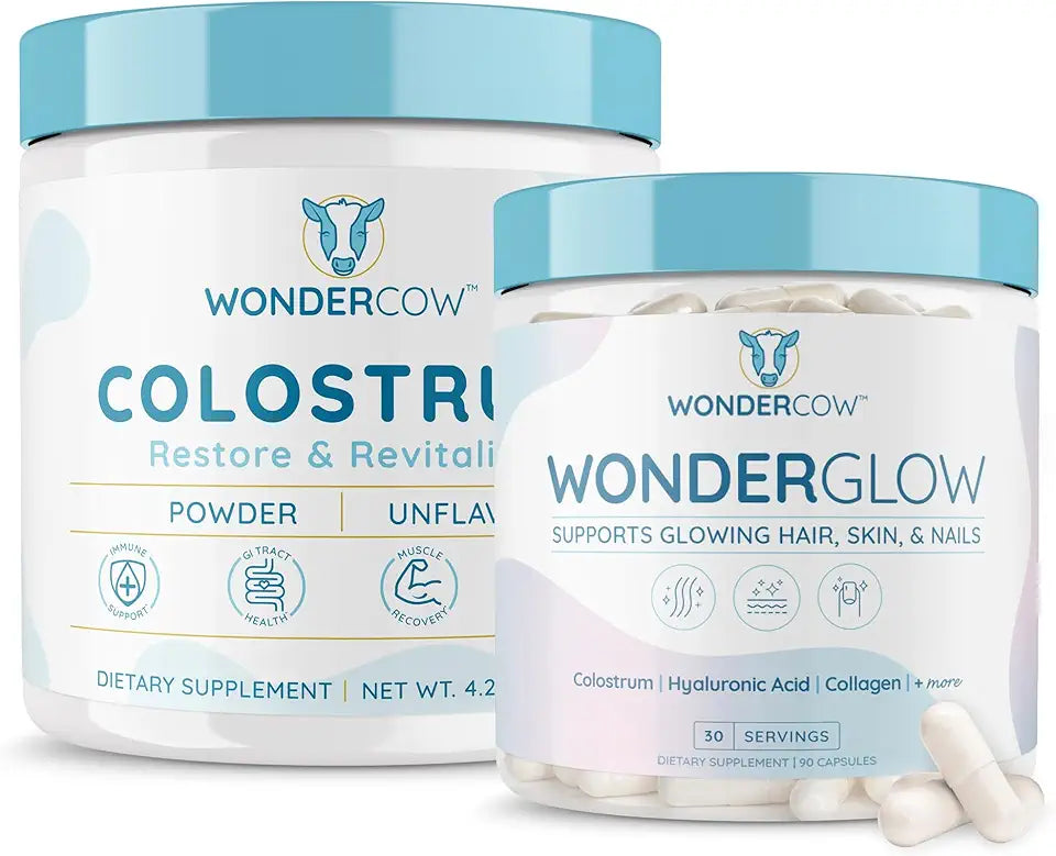 Colostrum Unflavored + Hair Skin and Nails Vitamins X528
