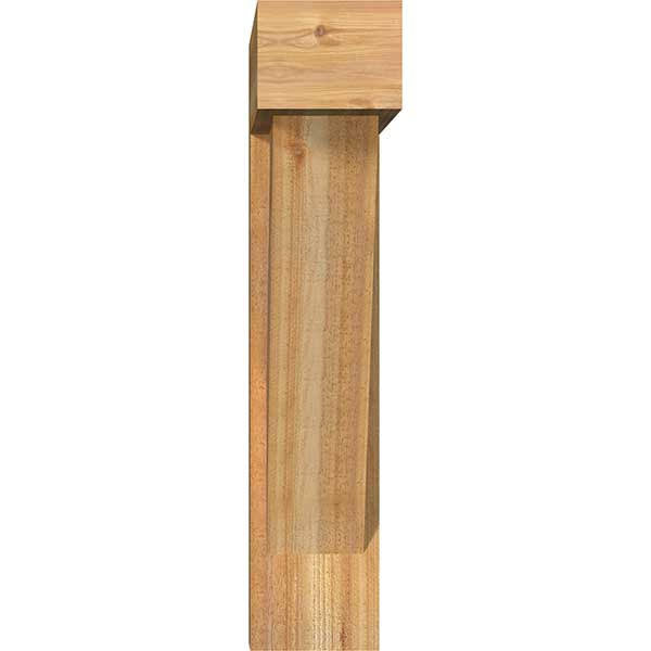 Western Red Cedar Traditional Block Bracket with Offset Brace N58393