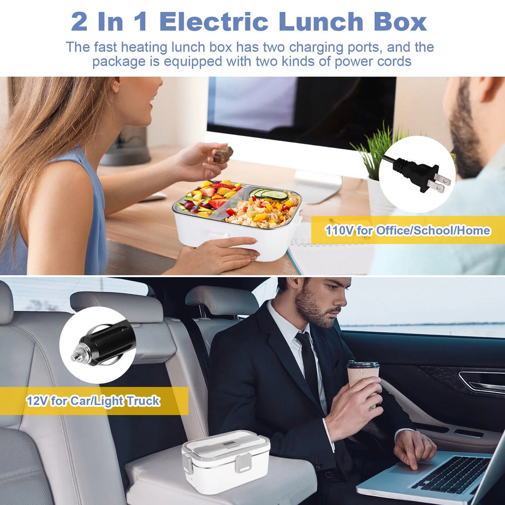 Leak Proof 1.8L Electric Heating Lunch Box with Carry Bag Q2130