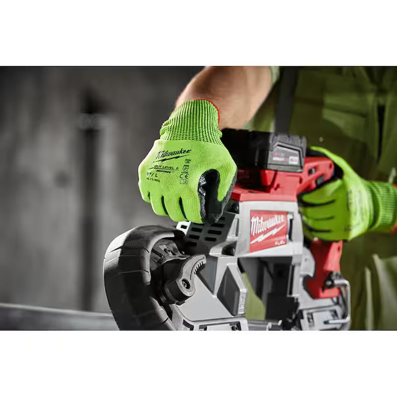 High Visibility Level 5 Cut Resistant Polyurethane Dipped Work Gloves 12-Pack T612378