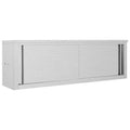 Kitchen Wall Cabinet with Sliding Doors Stainless Steel U246