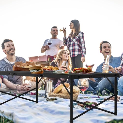Folding Grill Table with Adjustable Height D261830